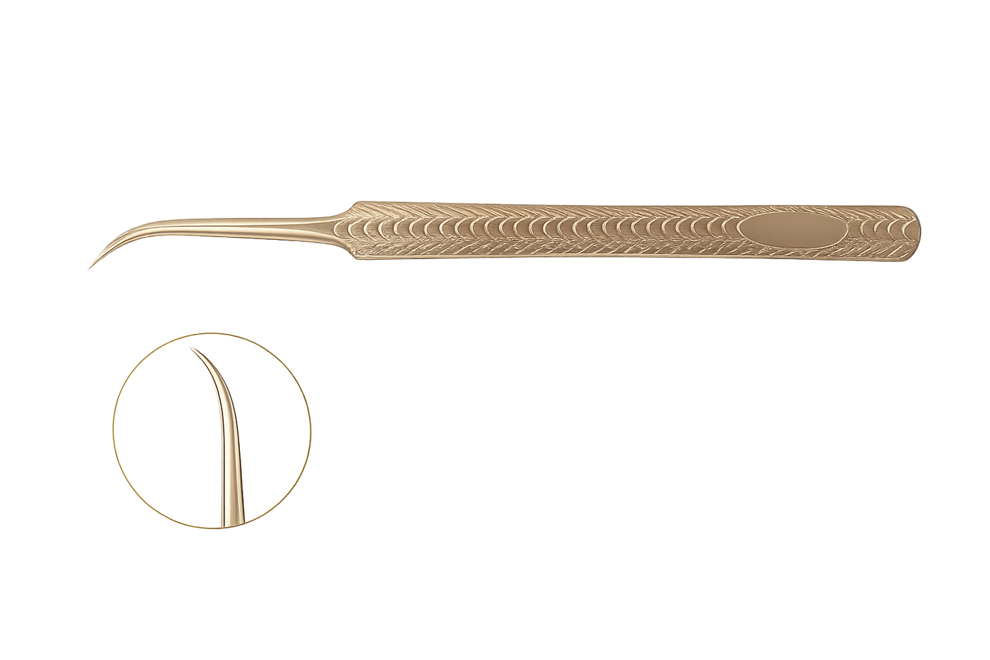 Gold Princess Tweezers | Isolation, Volume & Curved Lash Tweezers