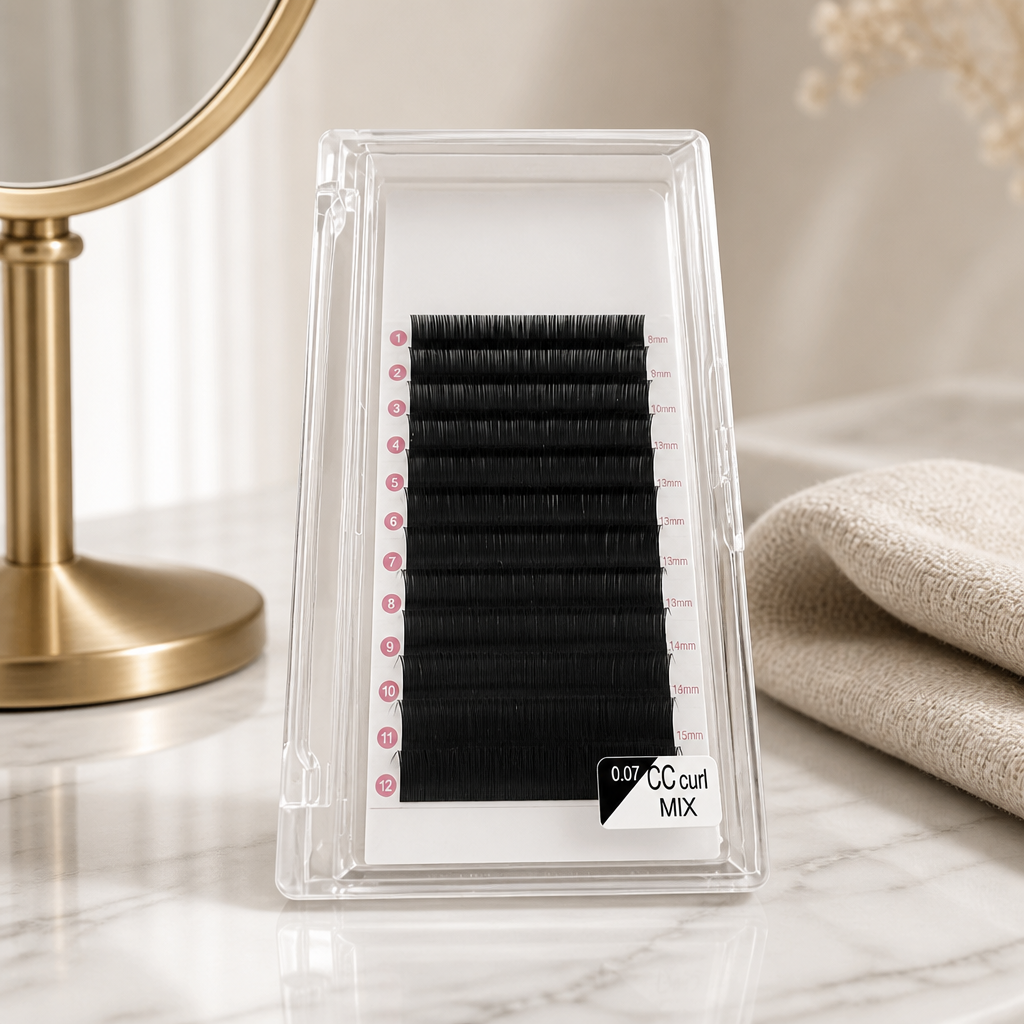 Silky Cashmere Lashes 0.07 | Volume Faux Mink Lash Extensions