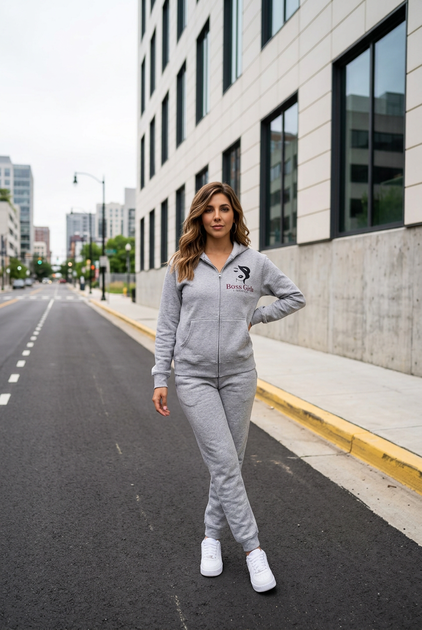 Boss Girls Zip Up Hoodie