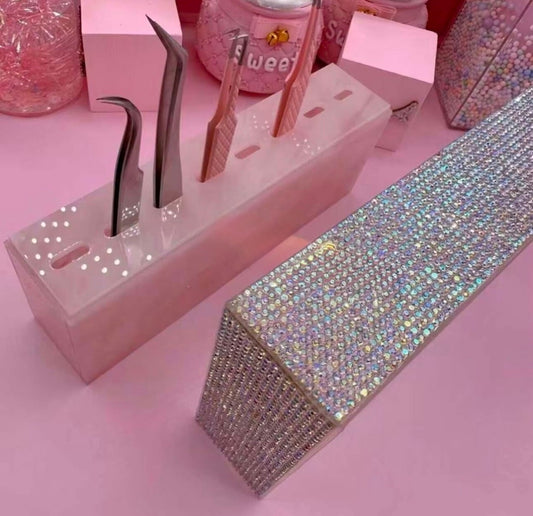 Diamond Grip Tweezer Case | Glitter Lash Tweezer Storage Holder