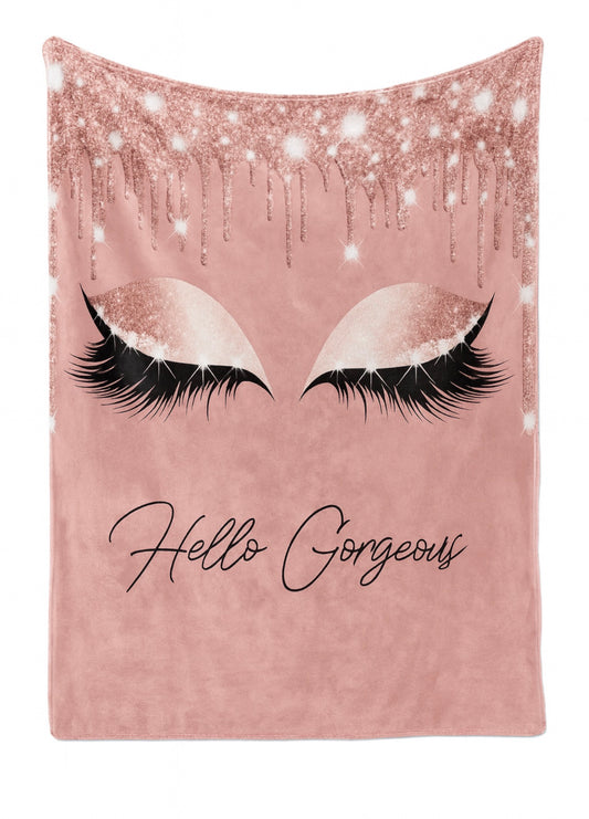 Lash Designed Mini Throw Blanket